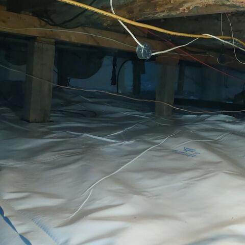 Fixing moisture and structural concerns in Dwight, ON - After Photo