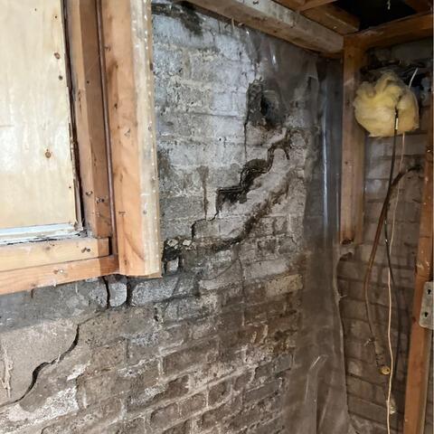 Reparing a failing foundation wall in Toronto, ON