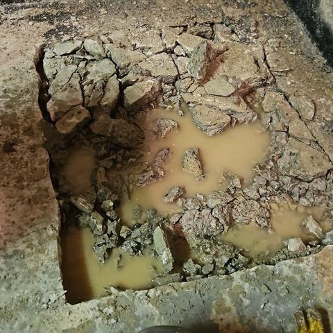 Basement waterproofed in Gilford, ON - Before Photo
