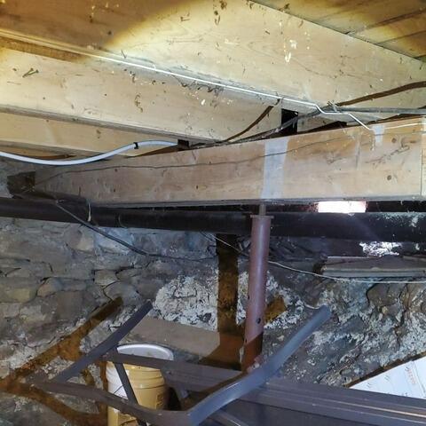 Creating a Clean, Dry Crawlspace in Bowmanville, ON - Before Photo