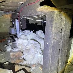 Sagging floor repaired in Beaverton, Ontario