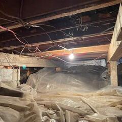 Failing block foundation in Creemore, Ontario