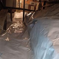 Water damage in a crawl space in Queensville, Ontario