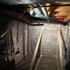 Failing foundation wall repaired in Washago, Ontario