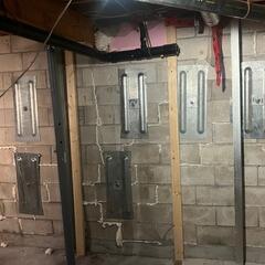 Failing foundation wall repaired in Washago, Ontario