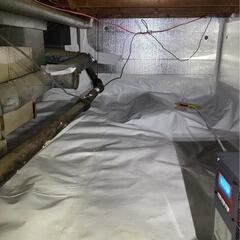 Repairing a humid crawl space in Newtonville, Ontario