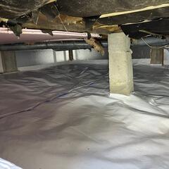 Damp, musty crawl space repaired in Ajax, Ontario