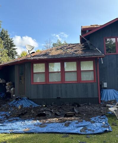 Complete Roof Replacement in Grand Forks, ND - Before Photo