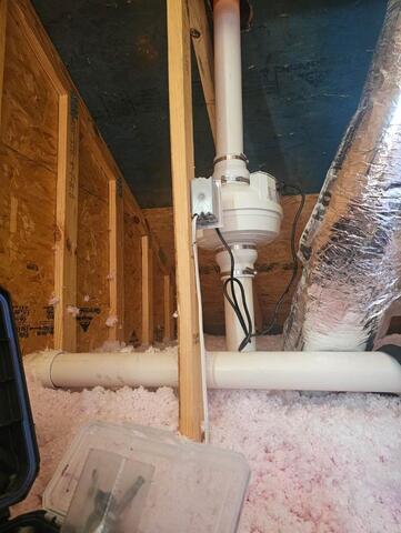 Radon Mitigation Fan installation in Downingtown, PA - After Photo
