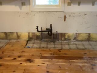 Kitchen Cabinetry Hides Mold Contamination in Bethlehem, CT.