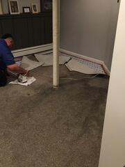 Carpet and Pad Removal in Canton, CT.