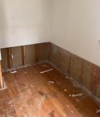 Drywall Replaced After Flood Cut in Clinton, CT.