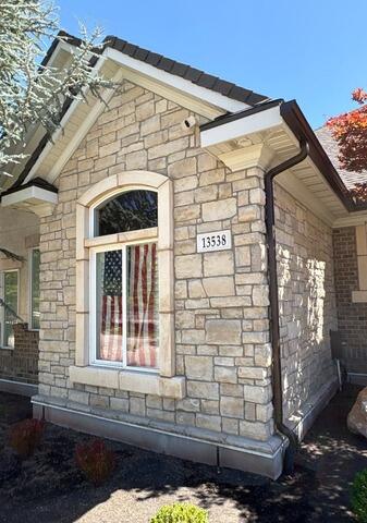 Brown Gutters Add Rich Contrast to a Draper Home - After Photo