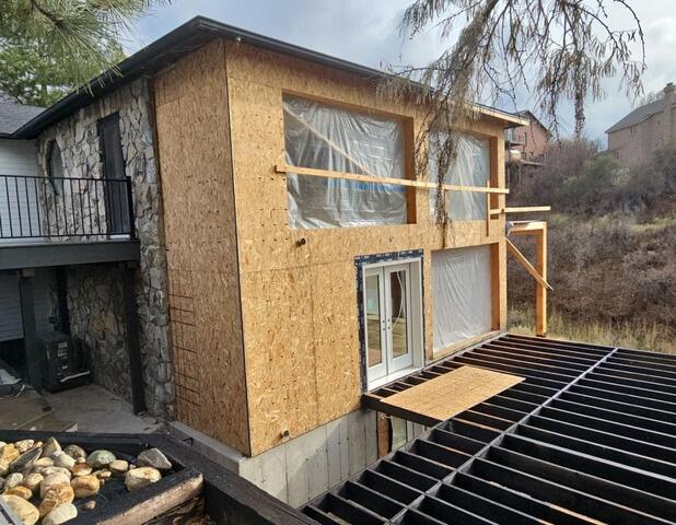 Gutters, Widemouth, Siding, Cottonwood Done Right - Before Photo