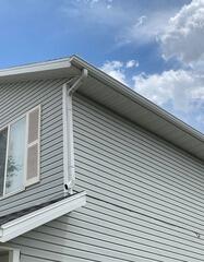 Seamless Gutter Match with Wide Mouth Downspouts in Herriman