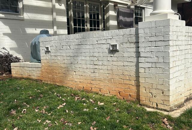 Red Clay Staining in Charlotte, NC - Before Photo