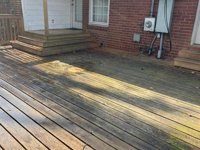 Deck Cleaning in Charlotte, NC - Before Photo