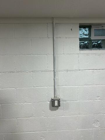 Wall Stabilized in Chagrin Falls, OH - Before Photo