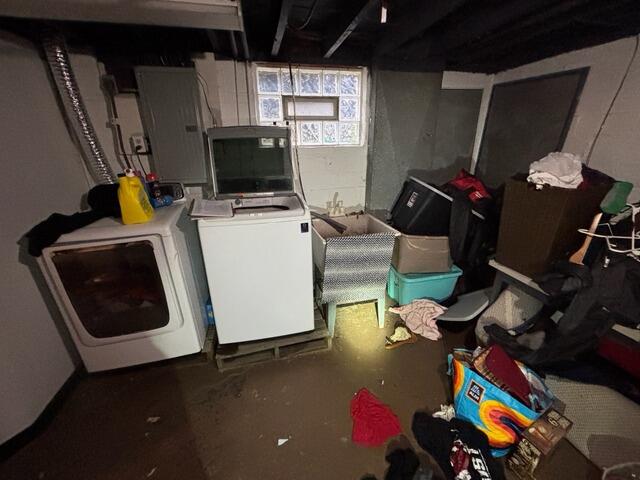 Waterproofing System Improves Basement in Cleveland, OH - Before Photo