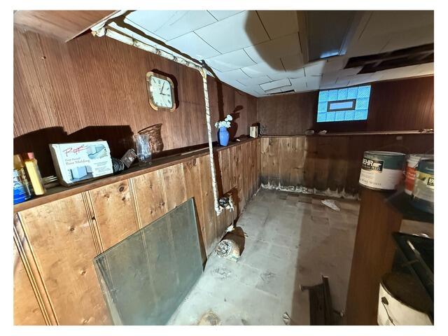 Moldy, Leaky Basement Waterproofed in Cleveland, OH - Before Photo