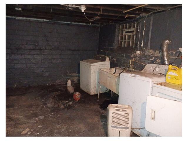 Wet Basement Fixed in Cleveland, OH - Before Photo