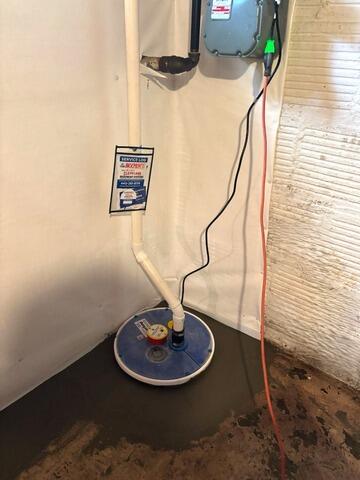 Basement Waterproofing System in Akron, OH
