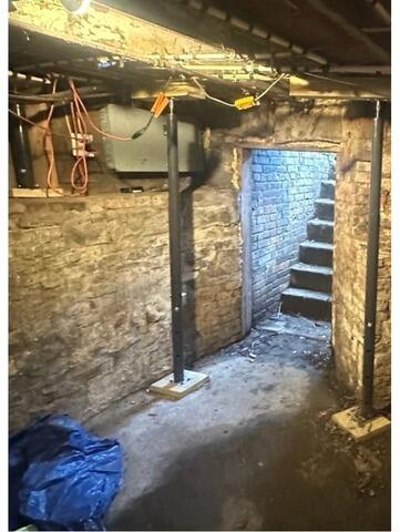 Waterproofing Old Basement in Cleveland, OH - Before Photo