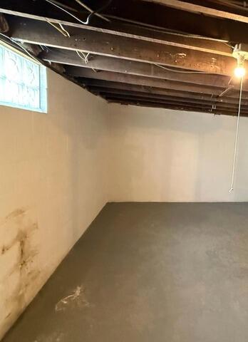 Waterproofing System Installation in Cuyahoga Falls, OH - Before Photo