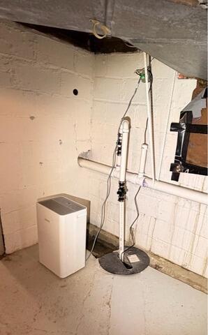 Waterproofed Basement with TripleSafe Sump Pump in Port Clinton, OH - Before Photo