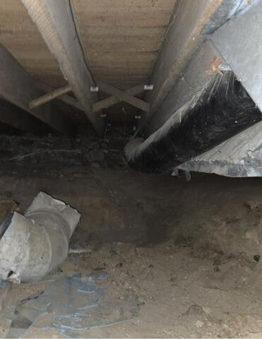 100-Year-Old Crawl Space Repaired in Bascom, OH - Before Photo