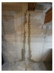 Vertical, Leaky Crack Repaired in Amherst, OH