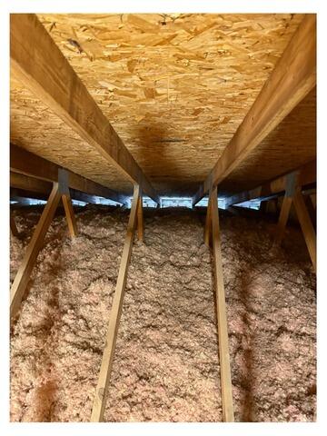 Attic Floor Insulated with Cellulose in Broadview Heights, OH
