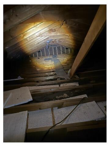 Under-Insulated Attic Insulated with Cellulose in Sandusky, OH
