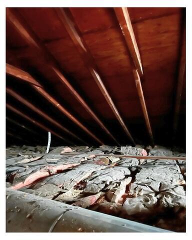 Improved Attic Insulation in Fairlawn, OH - Before Photo