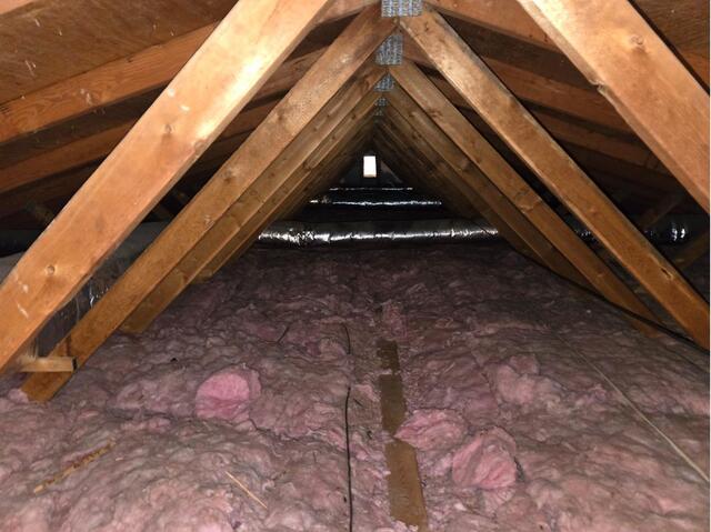 Attic Insulated in North Ridgeville, OH - Before Photo