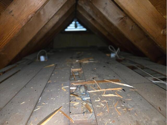 Attic Insulation in Westlake, OH - Before Photo