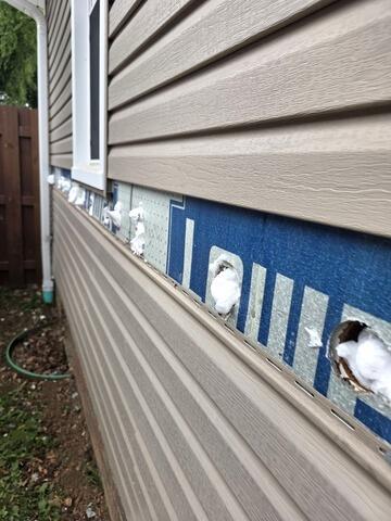 Wall RetroFoam Insulation Job in Willowick, OH