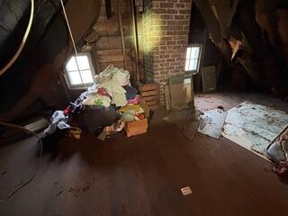 Old Attic Insulated with TruSoft Cellulose in Euclid, OH