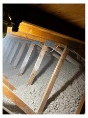 Bunched Up Insulation Replace with New Cellulose in East Canton, OH