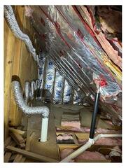 Knee Wall Insulated with Cellulose in Hudson, OH