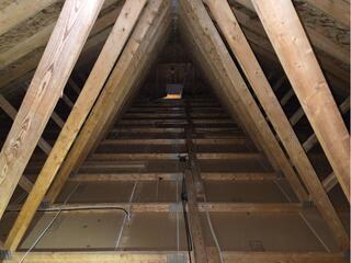 Attic Insulated with Dense Cellulose in Olmsted Falls, OH