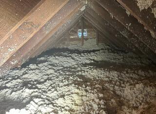 Newly Insulated Attic in Ashland, OH