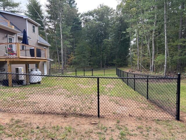 Beautiful Black Chain Link Enclosure in East Haddam, CT