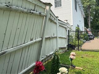 Weathered Painted Wood to Winning White Vinyl Upgrade