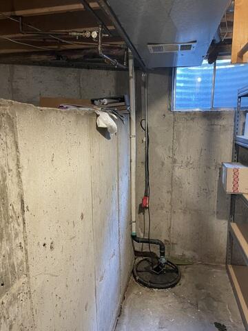 Radon Mitigation System Installation in Arvada, CO - Before Photo