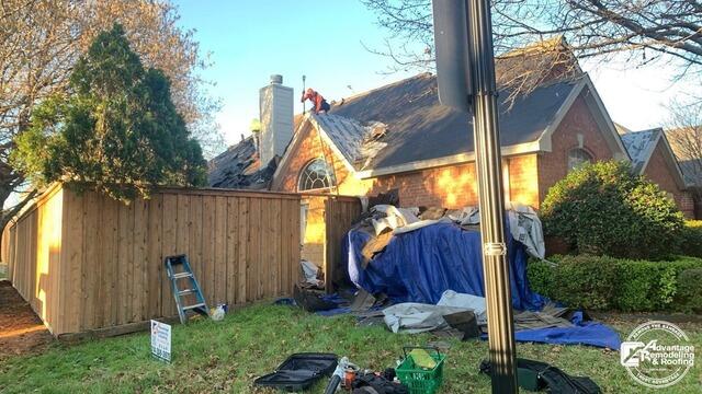 Roof Replacement in Wylie, TX - Before Photo