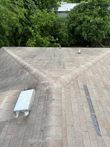 Asphalt Roof Replacement in Austin, Texas - Before Photo