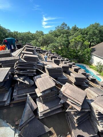 Tile Roof Replacement Boerne, Texas - Before Photo