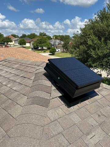 Installed New Solar Vent in New Braunfels, Texas