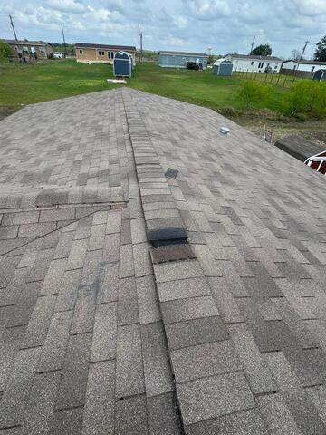 Full Asphalt Roof Replacement in Kyle, Texas - Before Photo